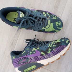 Nike | air max green purple cammo size 7
